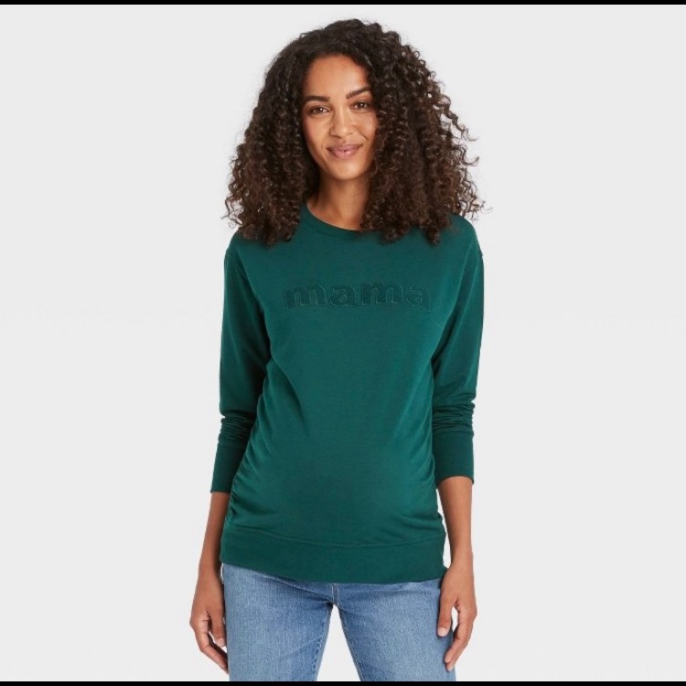 Maternity mama Sweater Teal Large